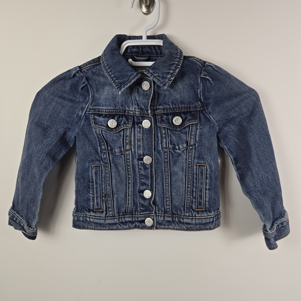 Baby GAP x DIsney Medium Wash Minnie Mouse  Denim Jean Jacket 4Y